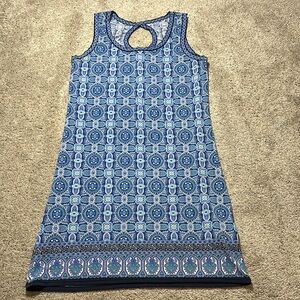 Max Studio Sleeveless Patterned Pullover Dress - Small